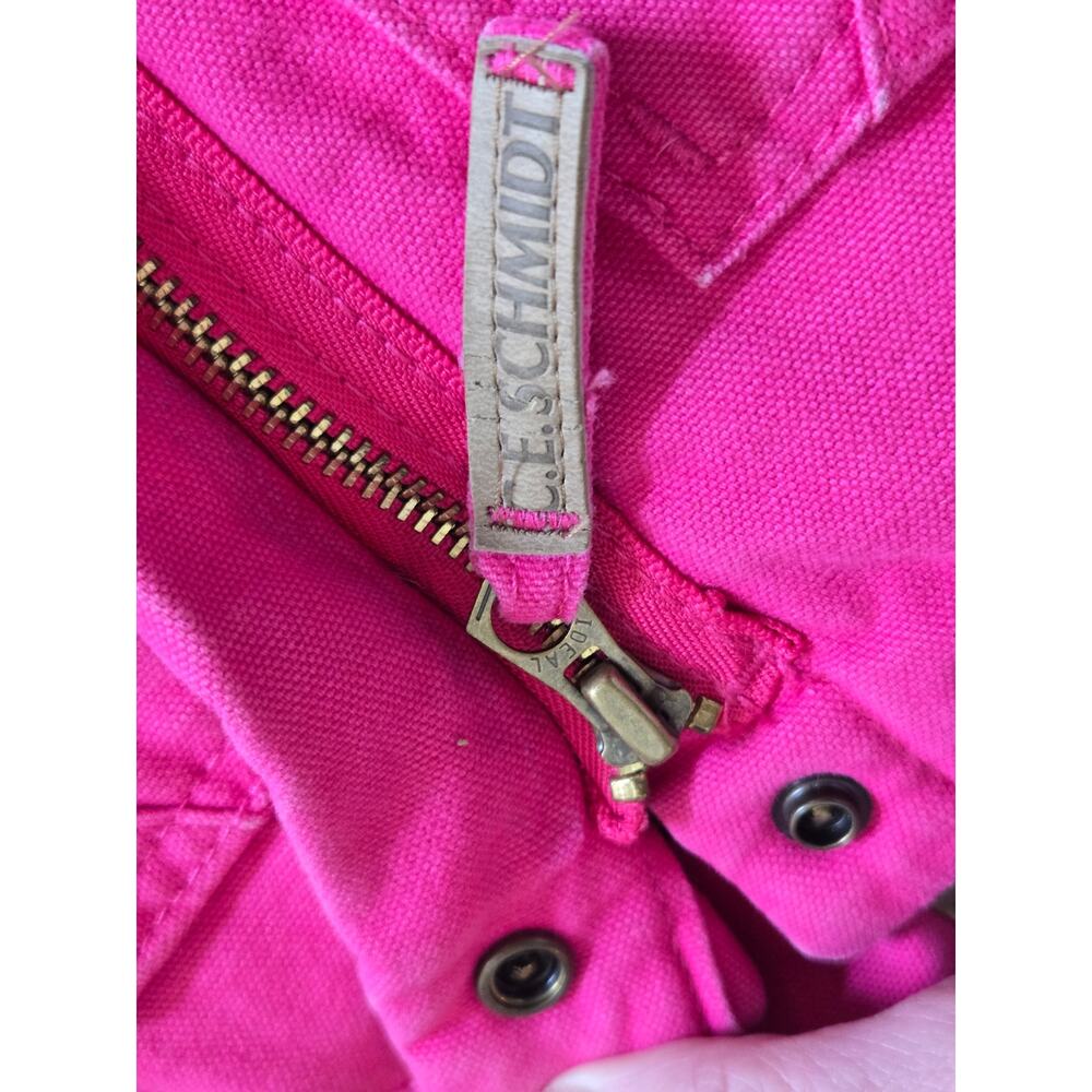 Schmidt Kids Hot Pink Insulated Bib Snow Overalls Youth Medium 10-12 Vintage - Picture 8 of 11